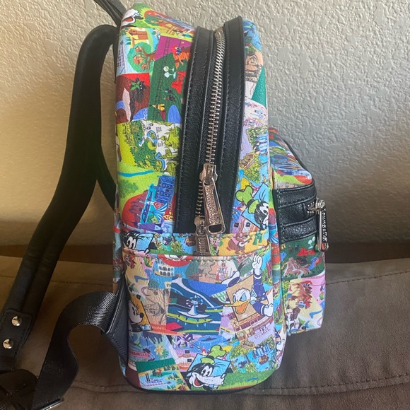 Loungefly Disney Parks Collage Mini Backpack - Picture 3 of 6